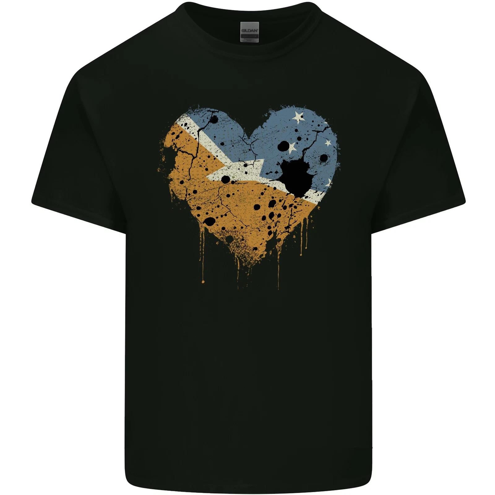 Love Flag Tierra del Fuego Province Argentina Kids T-Shirt Childrens L
