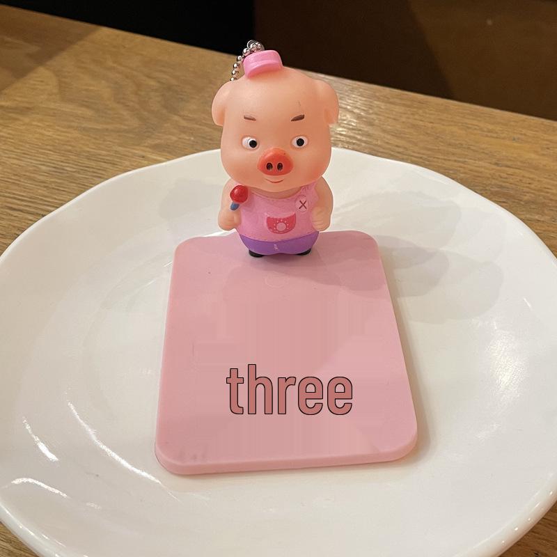 Cartoon Pig Desktop & Car Phone Holder: Adjustable, Cute & Multi-functional