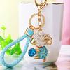 Porte-clés Mouton Strass Élégant Zodiaque Charmant Accessoire de Voiture Pour Toutes les Occasions Cadeau