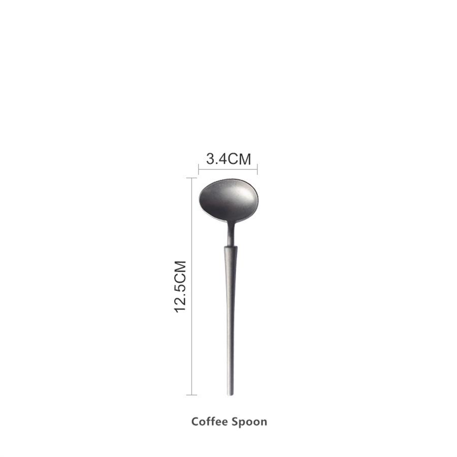 Japanese Vintage Stainless Steel Western Spoon, Creative 304 Eating Spoon, Soup Spoon, Coffee Long Handle Stirring Spoon, Home