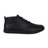 Mens Finch Faux Leather Flat Chukka Boots