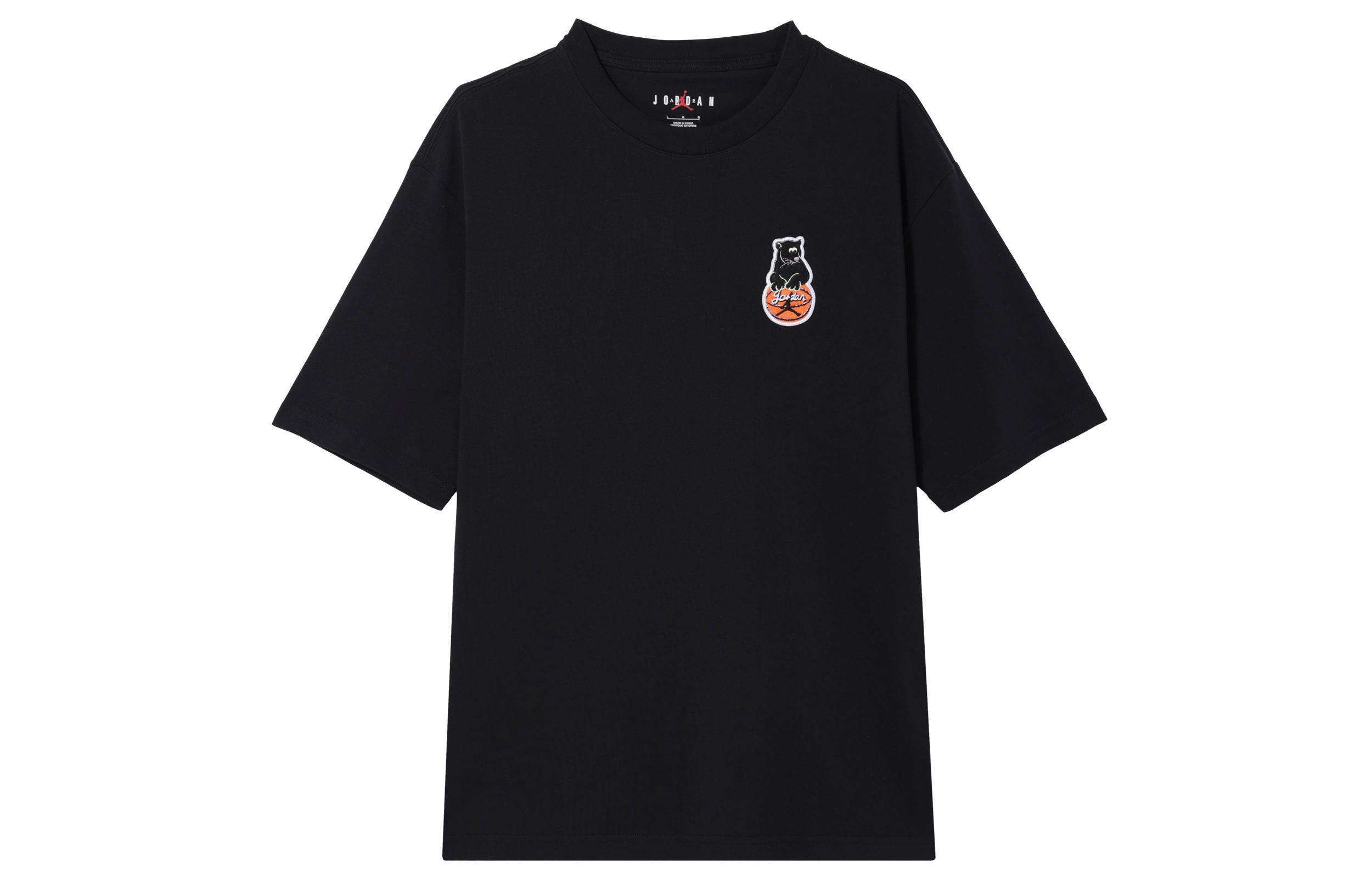 Мужские футболки Jordan Черные с круглым вырезом Средние HM4898-010 2XL