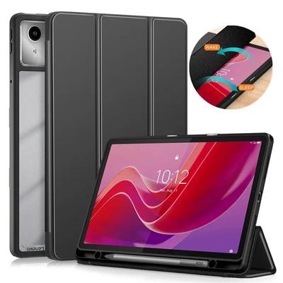 For Lenovo Xiaoxin Pad 2024 Case TB331FC 11'' with Pencil Holder Magnetic Clear Soft Back Cover for Lenovo Tab M11 TB330FU Case