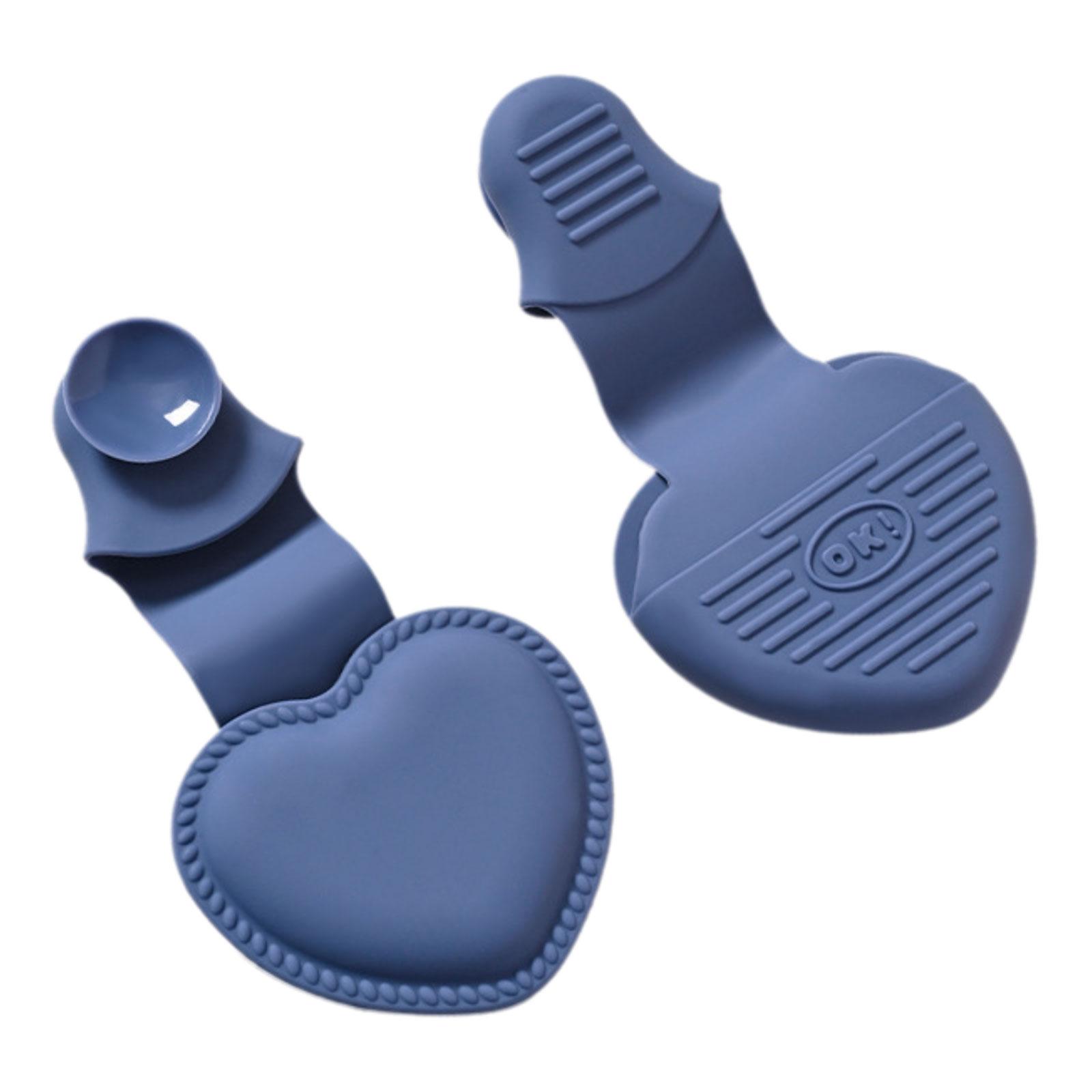 

Handy Kitchen Gloves Accessory Safe and Comfortable Heart Shaped Hot Item Handler Glove for Convenient Handling синий
