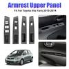 New Armrest Upper Panel For Toyota Vitz Yaris 2010 2011 2012 2013 2014 4 Doors LHD Window Lift Switch Cover Panel 74232-52550-C0