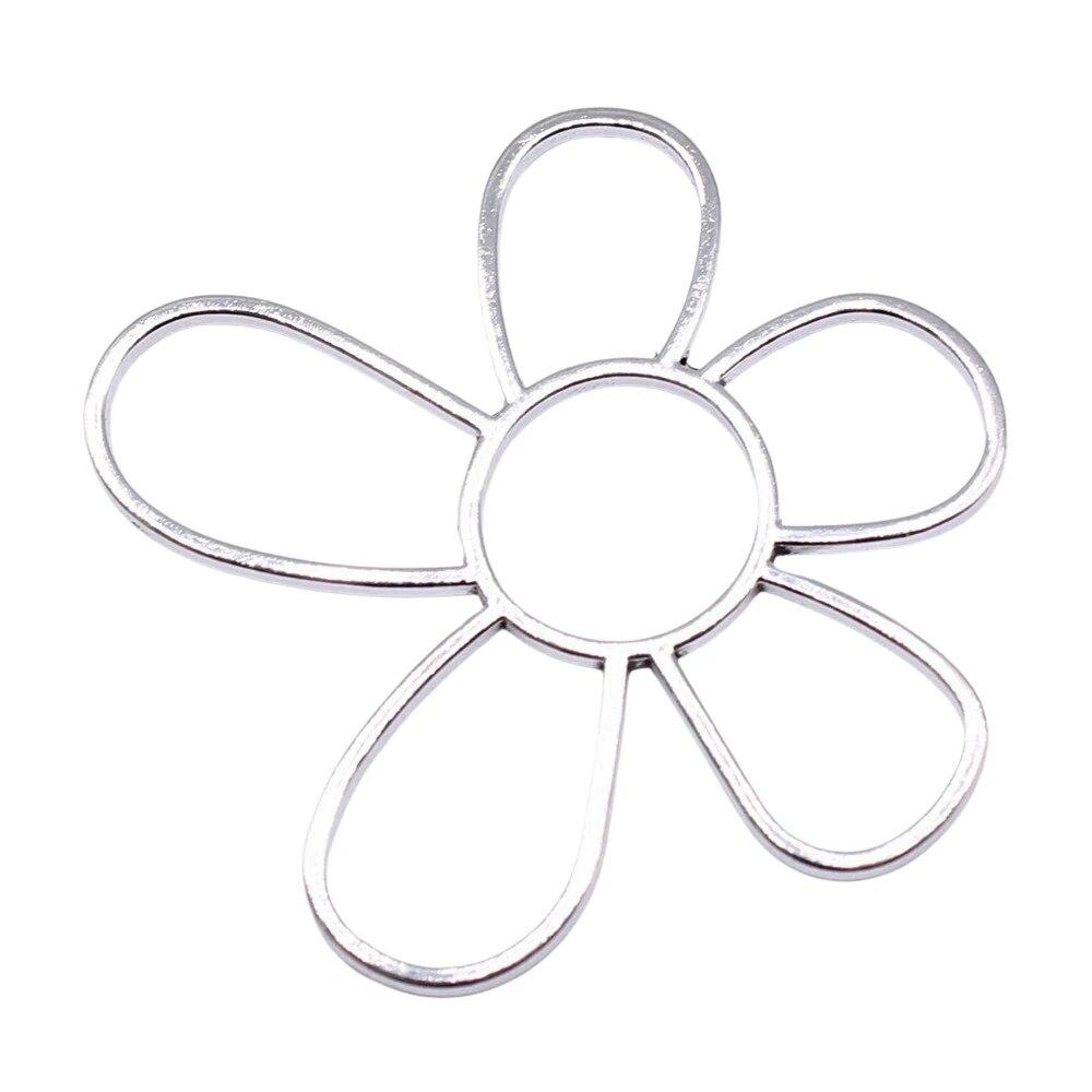 Composants de connecteur de fleur Charm de sac Cadeau pour la fabrication de bijoux