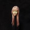 Toys Hobbies Scale Action Figure Compatible with TBLeague Pearl White Closed Pink Long Beautiful Asian Female Head and Clothes Not & [TOYBARJAPAN] 1/6