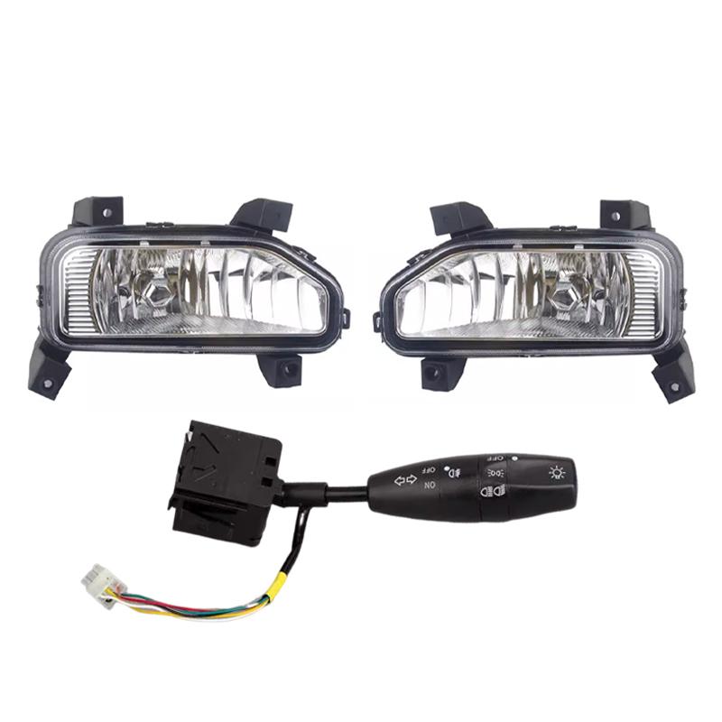 Car Front Bumper Fog Light Fog Lamp Assembly Driving Light Daytime Running Lamp With Harness For Chevrolet Wuling Hongguang N400