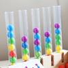 Montessori Früherziehung Klemmen Reagenzglas Farbe Perle Kinder Farbe Kognitive Hand-Auge-Koordination Gehirn Lernspielzeug