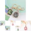 Cute Colorful Turtle Bag Charm Keychain With Elegant Rhinestone Detail For Any Occasion