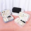 Minimalist Double Layer Jewelry Storage Box With Pu Leather For Home Organization