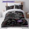 Cartoon Pattern Bedding Quilt Set Quilt Cover Pillowcase Home Decoration Birthday Gift (1 * duvet cover + 2 * pillowcase, without core)
