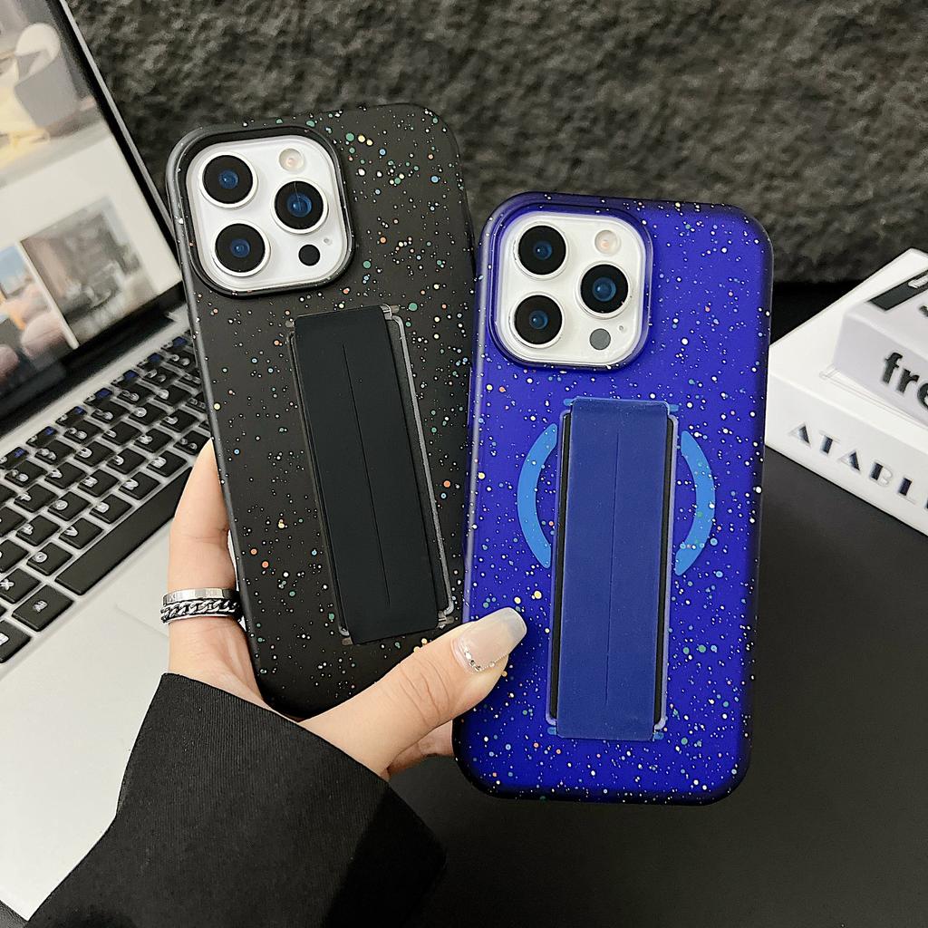 New Product for IPhone17ProMax Colorful Magnetic 16 Phone Case Wristband for Apple 15pro Phone Case