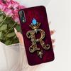 For ZTE Blade V10 Cover For ZTE Blade V10 2019 Case Silicone Luxury Crown A-Z Letters 2D Flat Pattern Soft Phone Casing
