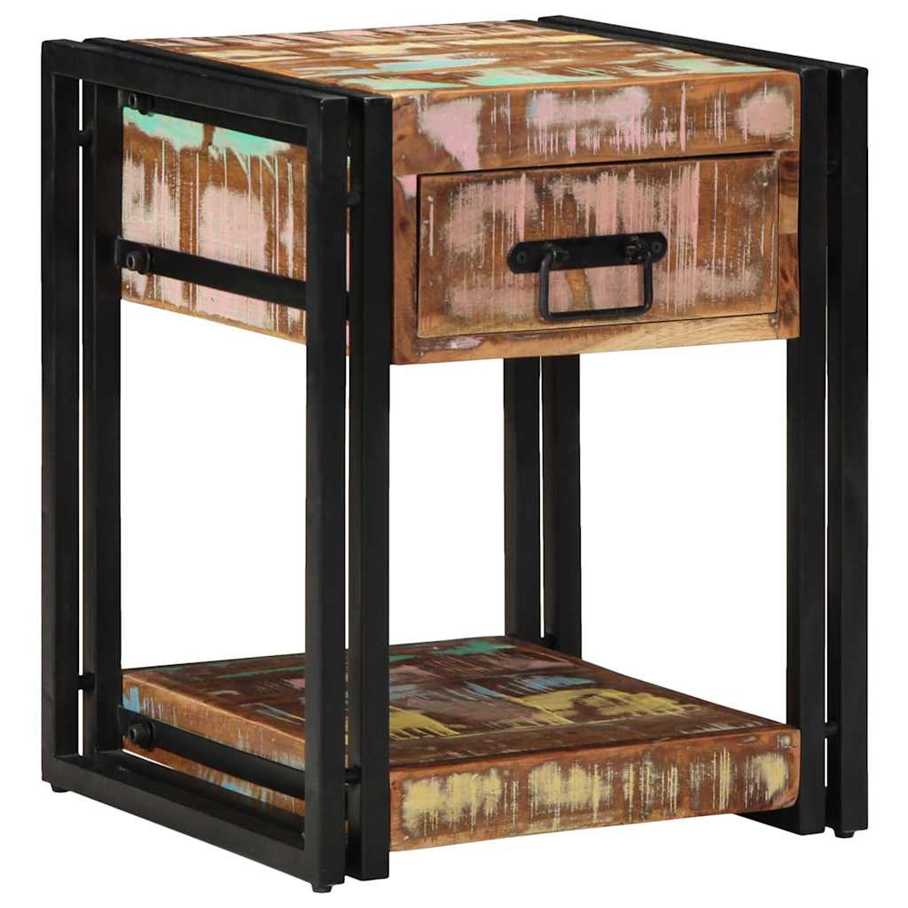 Nightstand Set 2 Pcs 40 X 40 X 50 Cm Solid Reclaimed Wood