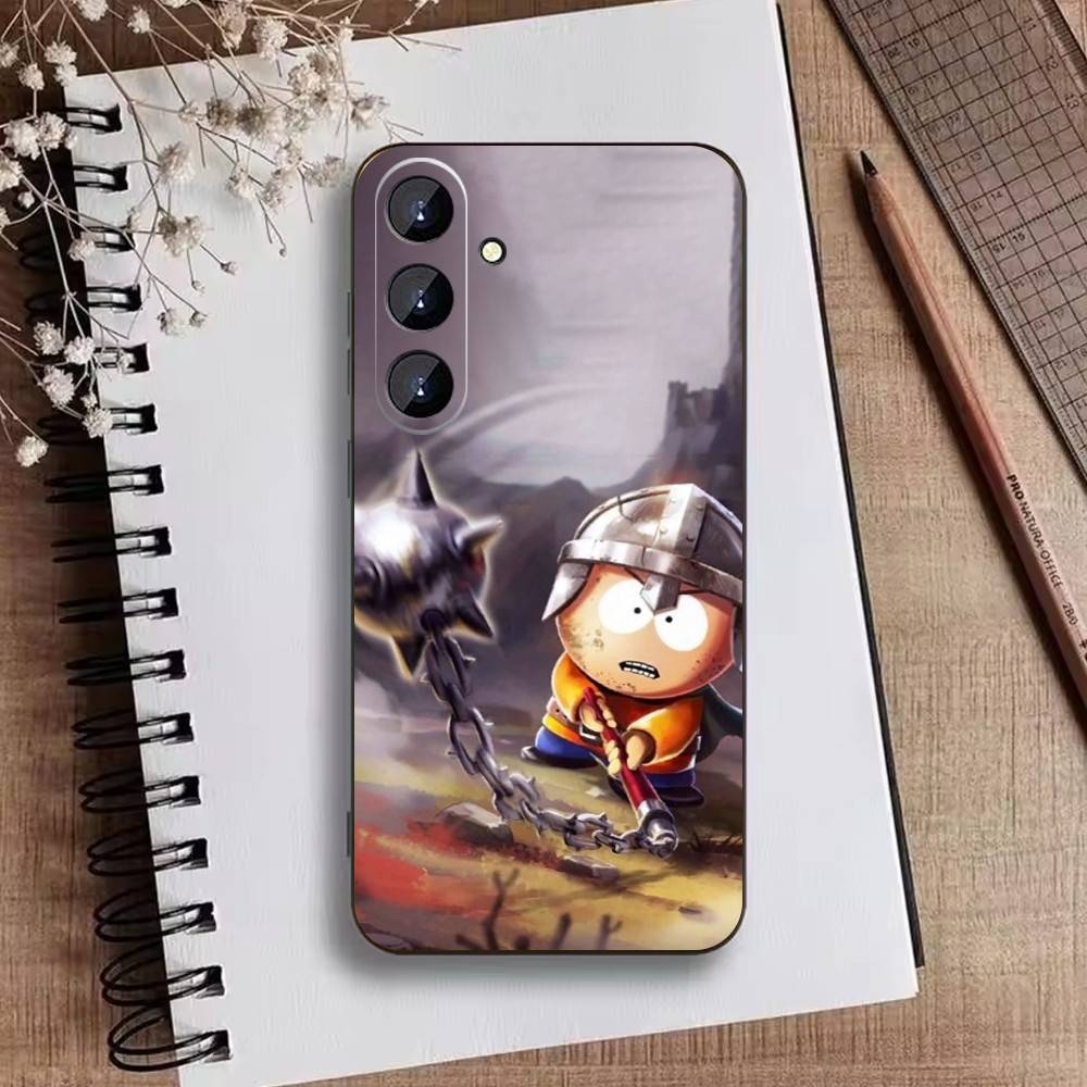 H-South P-Park Cartoon Phone Case For Samsung Galaxy A73,A21s,A22,A31,A52,A53,A71,A41Soft Black Shell