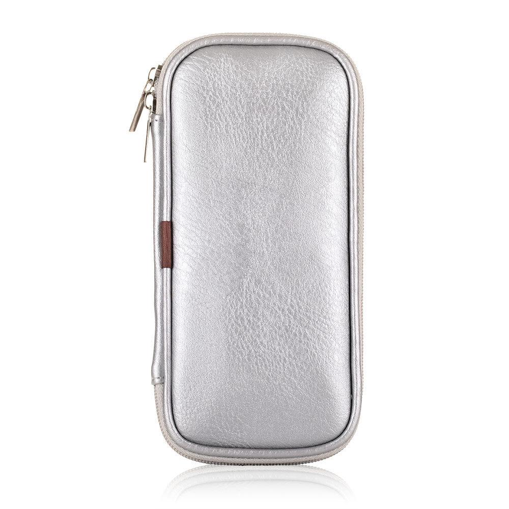 Black Foldable Makeup Brush Bag, Large Capacity, 14-40 Slots