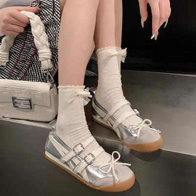 Ballet Style Sweet Single Shoes Women's 2025 Summer New French Niche Breathable Soft Sole Casual Versatile Mary Jane Shoes