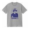 Tom Waits T Shirt Music Rock N Roll Nick Cave Vintage Washed Stretched Top For Everyday Wear Versatile Unisex Slightly