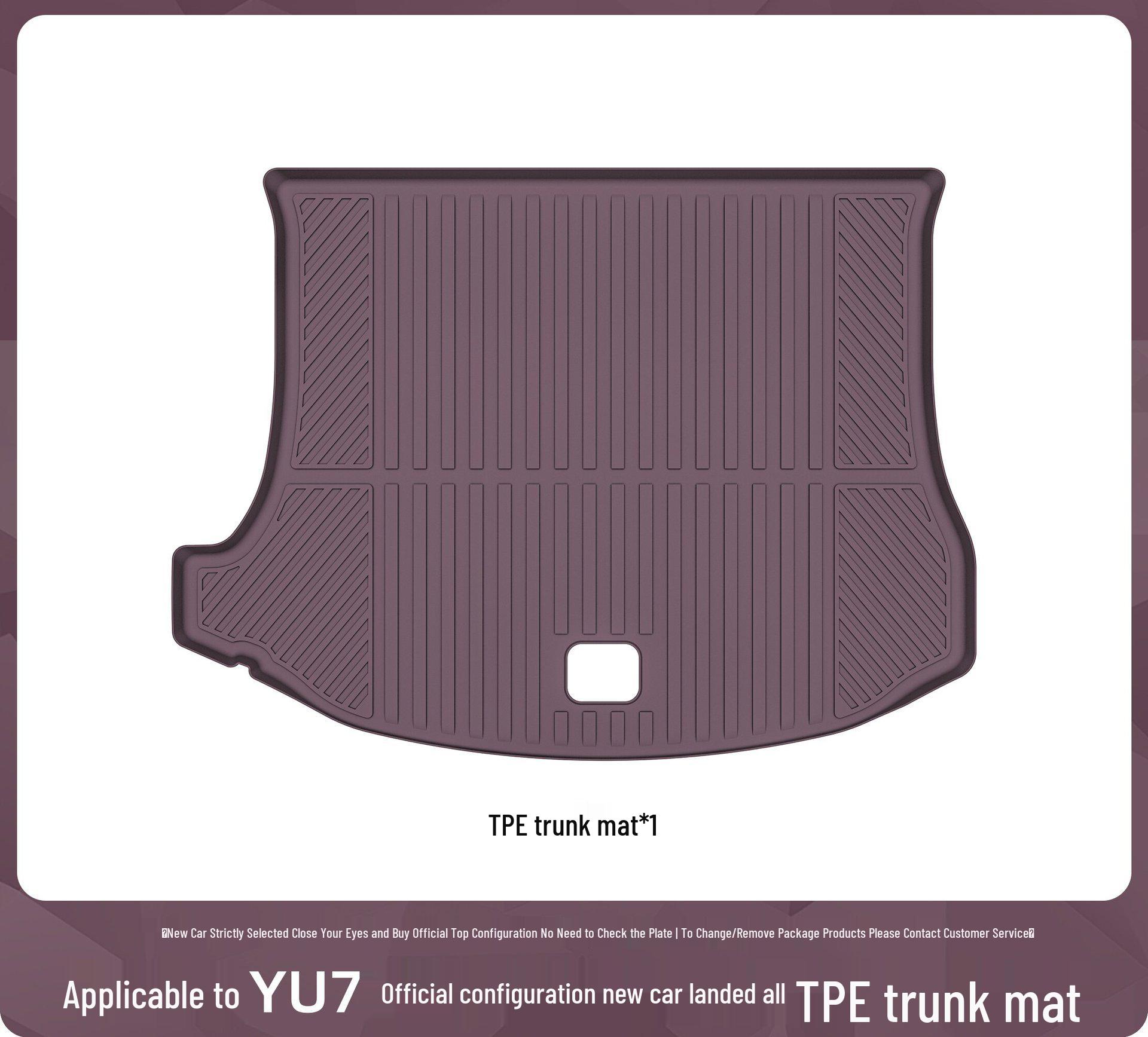 Xiaomi YU7 Trunk Liner Anti-Slip Mat - Interior Protection Accessory YU7 Trunk Mat [Vacuum Formed]