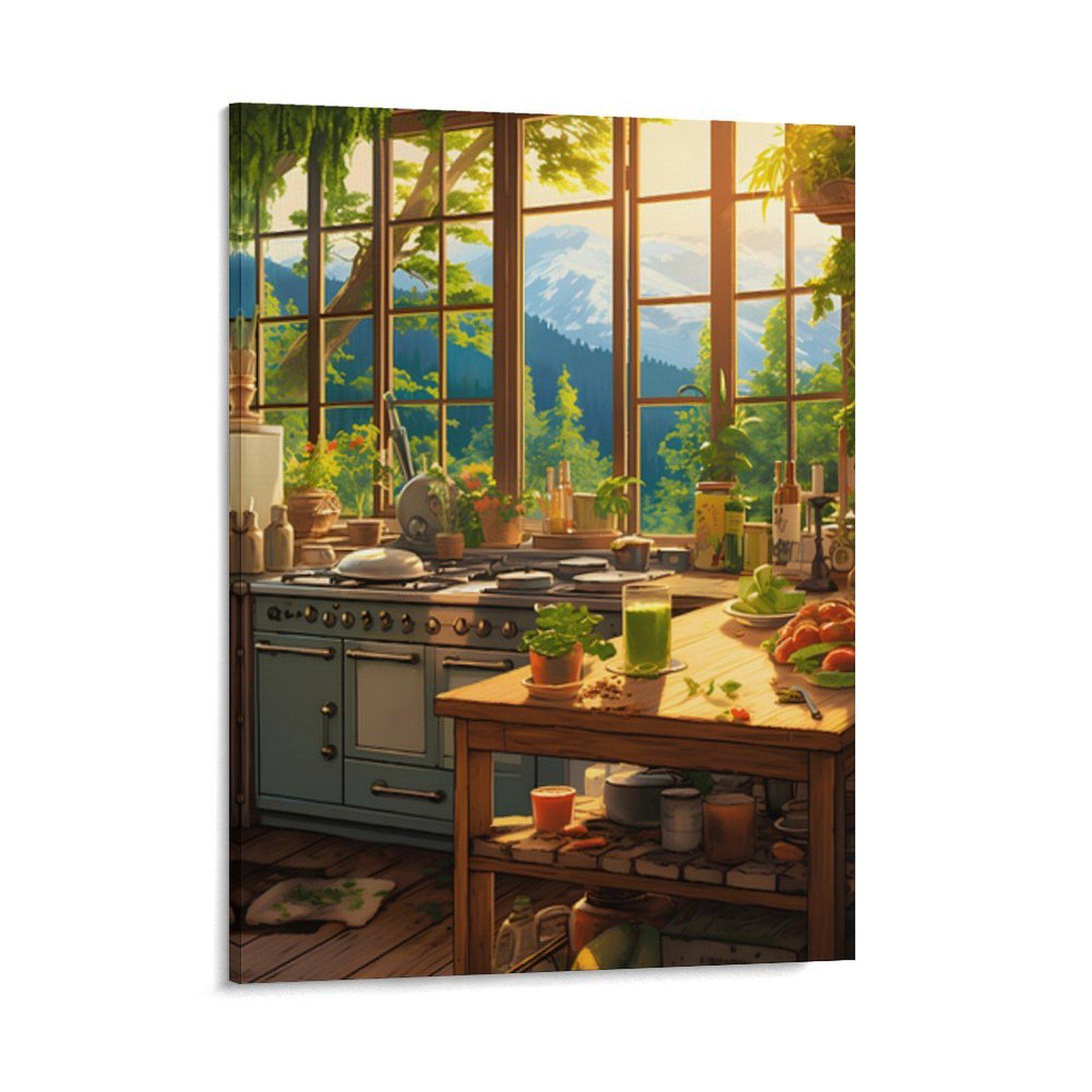 Скандинавский Минимализм: Пейзажный Постер Высокого Разрешения для Декора Гостиной 08x10inch(20x25cm)