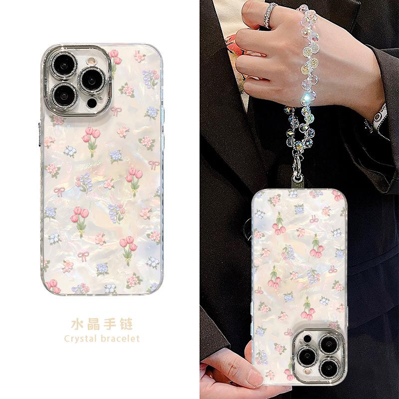 Tulip Bracelet Is Suitable for iPhone Mobile Phone Case, Small, Fresh and High-end New Model.