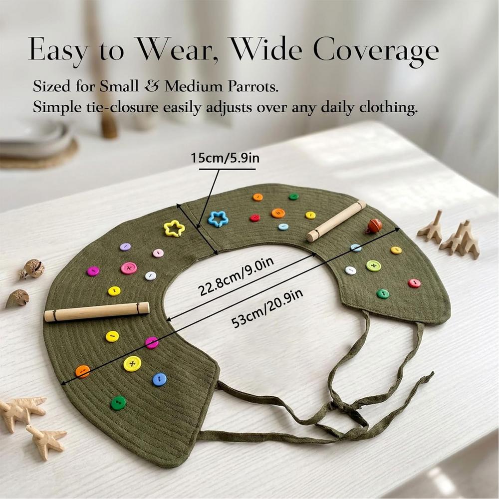 Anti-Scratch Bird Shoulder Arm Protector Cape Adjustable Anti-Bird Poops Shoulder Pad Shawl Protective Shawl for Bird Parrot