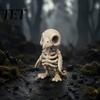 Horror Theme Display Pieces 3D Printed Gothic Vulture Skeleton Figurine,Spooky Bird Skull Statue, Mini Creative Resin Alternative Statues Micro