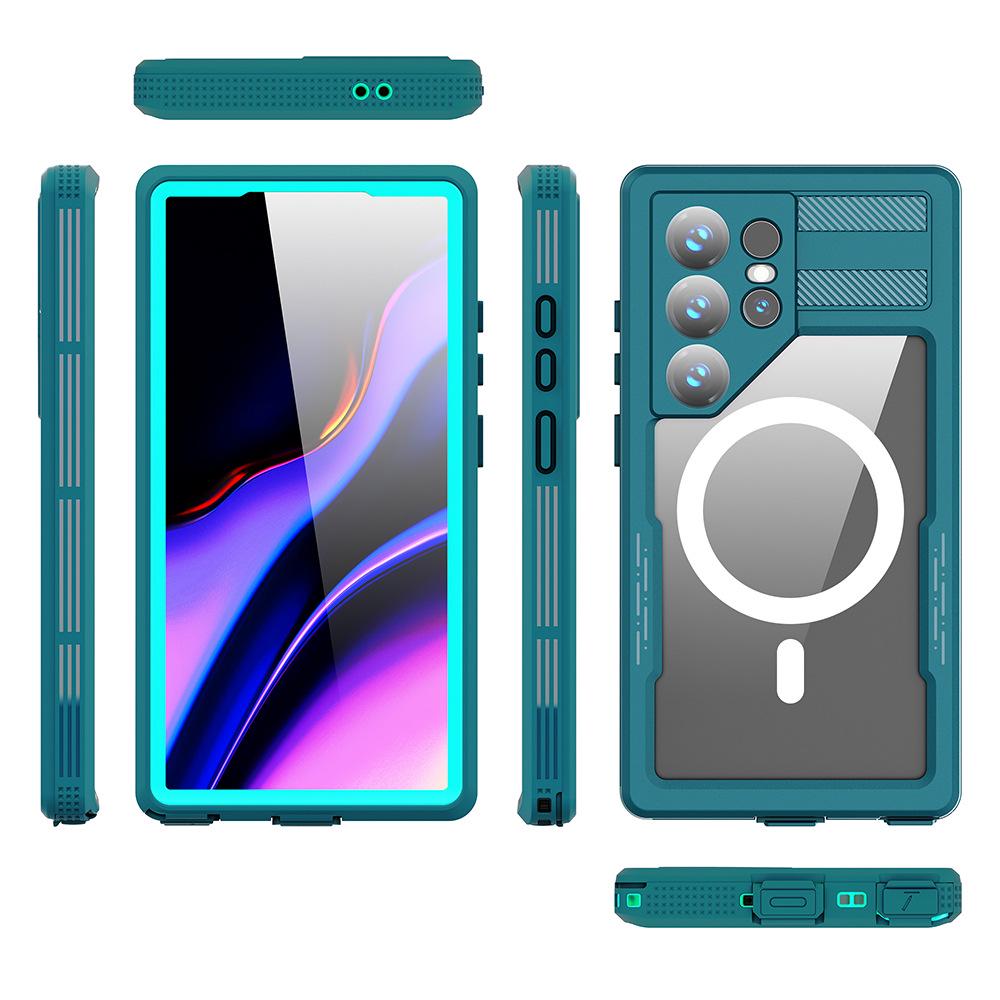 Mars Ares Waterproof Magnetic Case for Samsung S24 Ultra - Double-Sided, Full Coverage, Anti-Fall Protection