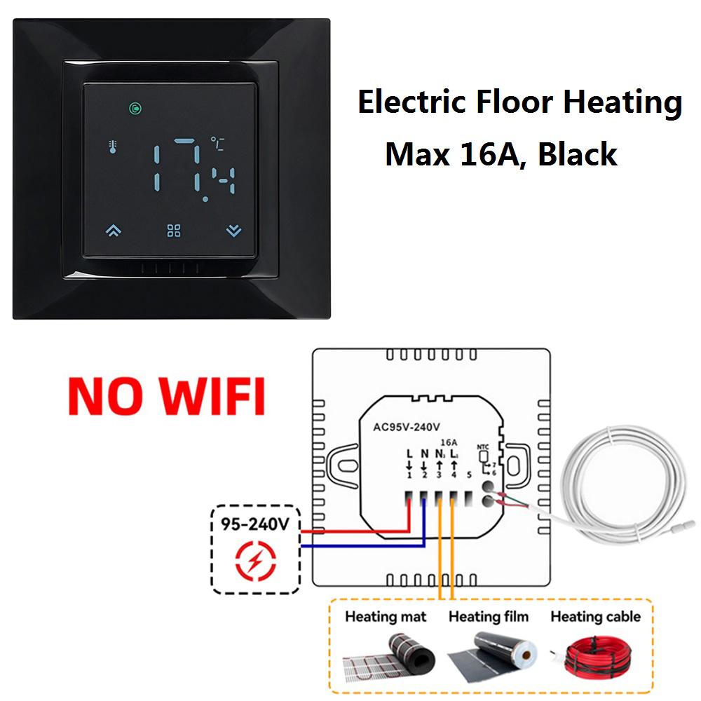 MINCO HEAT Smart WIFI MK08 Thermostat Remote Temperature Controller 3A 16A for Water/Electric Floor/Gas Boiler 1PC7