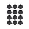 12pc Silicone Chair Leg Caps Furniture Floor Protectors Square Non-Slip Covers for Table and Chair Legs Durable Flexible Fit