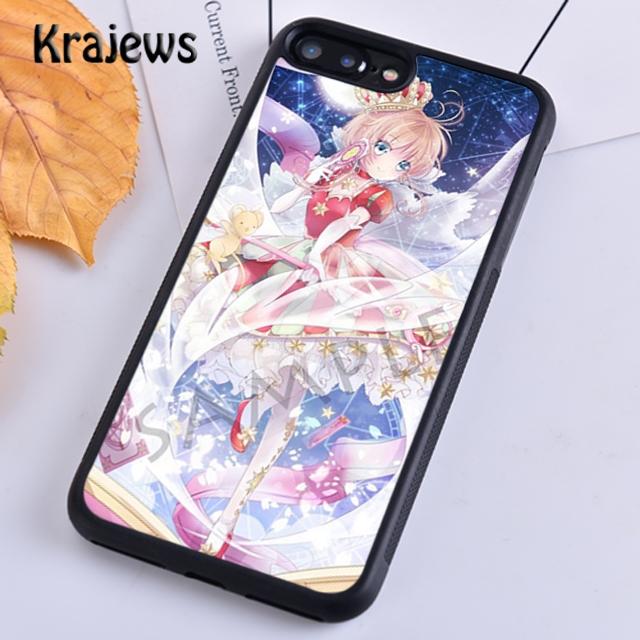 

Мягкий чехол для телефона Krajews Card Captor Sakura для iPhone 14 5 6s 7 8 plus X XR XS 11 12 13 pro max Samsung S21 S22 ultra Plus Samsung S22ultra