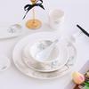 Ru Han Chinese Ceramic Lotus Dinnerware Set