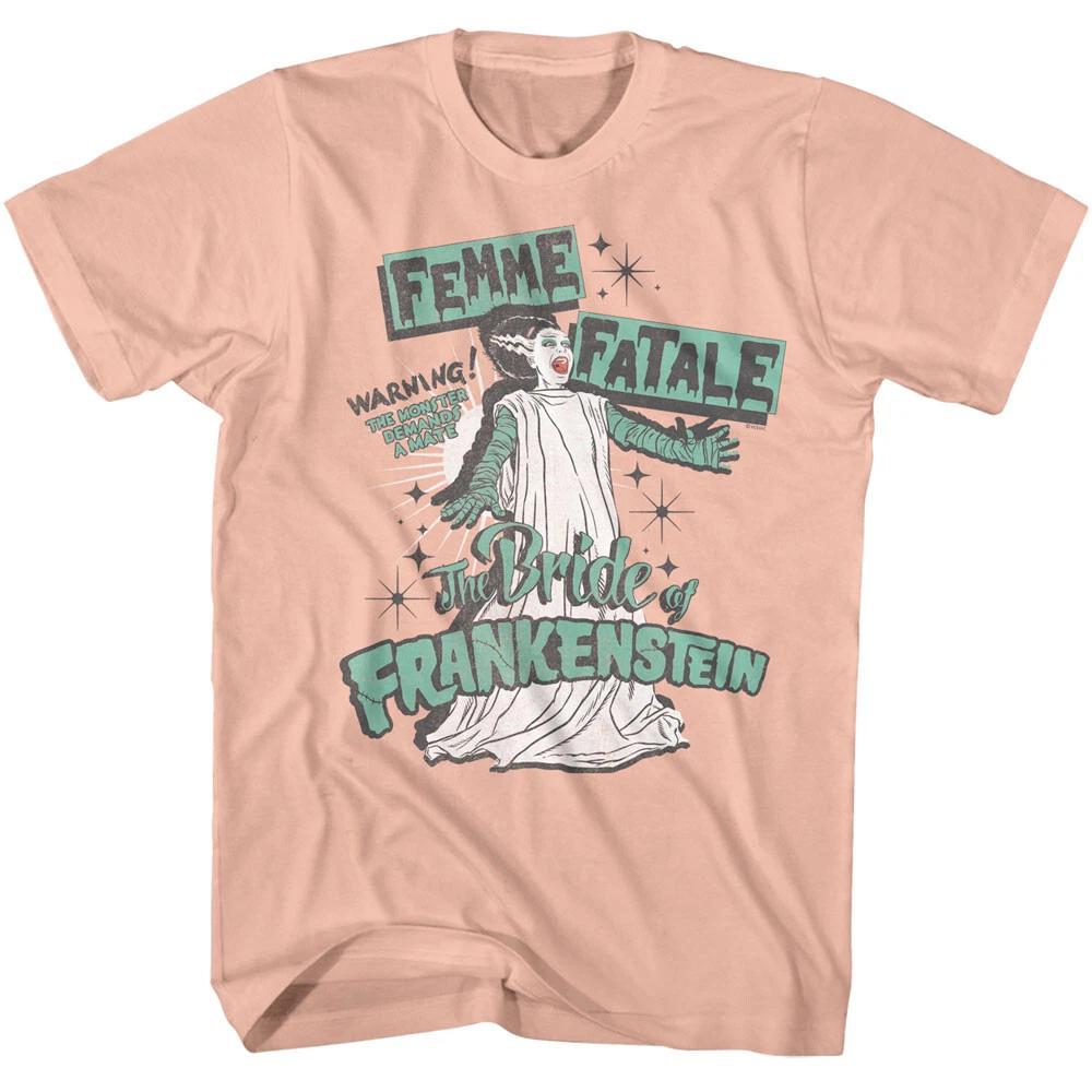 Universal Monsters Movies Femme Fatale The Bride Of Frankenstein Men s T Shirt 2XL