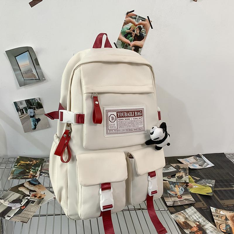 Large-capacity New Fashion Middle School Students Girls and Primary School Students High School Ins Backpack Backpack