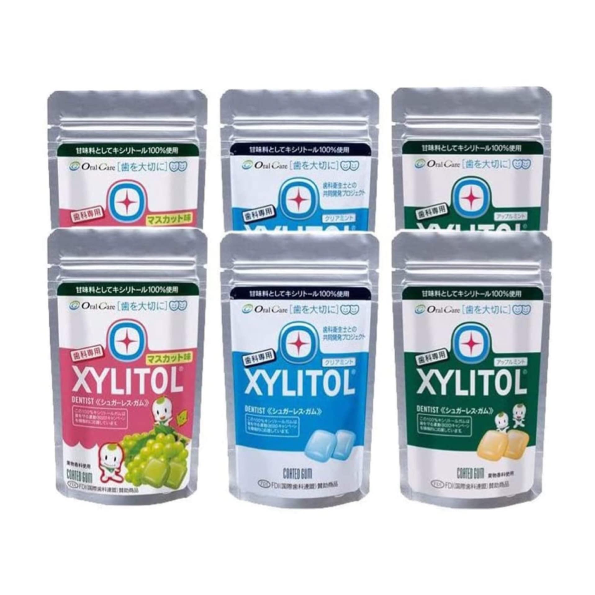 

Жевательная резинка для ухода за полостью рта с ксилитом LamiChuck в ассортименте Прозрачная [x2] (Яблочная мята, мускат, мята)