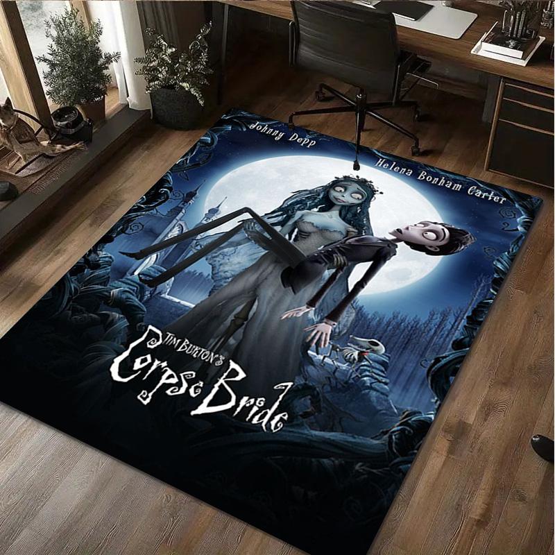 1Pc Corpse Bride Print Rug - Computer Chair Area Rug home decoration Carpet For Living Room Bedroom Flooring Mat