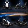 Go-Kart for Children, Electric Kart, Up To 5 Km/h, Seat Belt, Seat with Backrest, Plastic, Metal, White