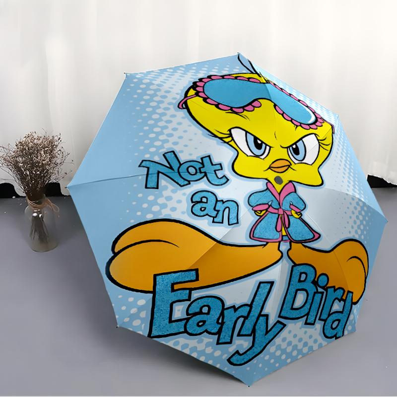 1pc Tweety3 Umbrella, Sun Protection, And UV Shielding. It Has Eight Sturdy Ribs for Outdoor Use And Perfect Gift