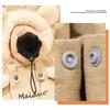 Canvas Dog and Cat Handbag with Exposed Head Bear Shape Shoulder Bag Canvas Outdoor Convenient Small Cat and Dog Pet Supplies