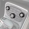 For 11-23 Chrysler 300/Charger Black Alloy AC Radio Switch Knob Trim Ring Cover