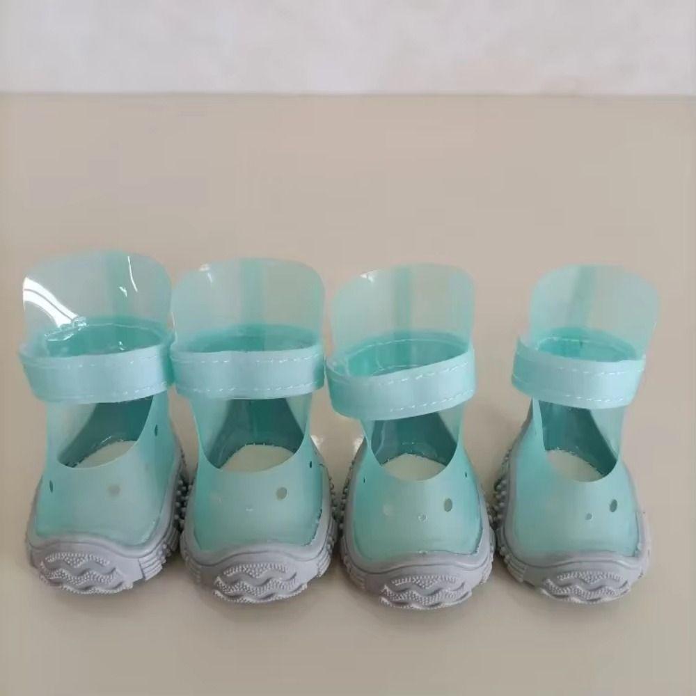 Breathable Waterproof Pet Shoes Non-slip Dog Foot Covers Casual Pet Rain Shoes  Rainy Day