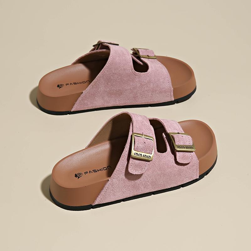 Fashion Shoes Slippers Casual Platform Summer Clogs Woman Pantofle Slides Luxury Beach 2025 Soft Fashion Concise Leisure Slippers Casual