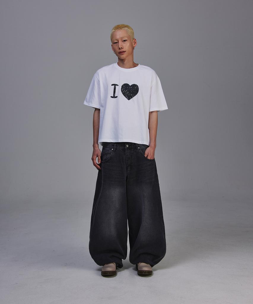 SCALLYWAG Swing Balloon Fit Denim [Black]