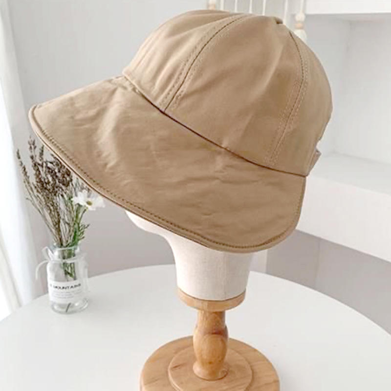Men's Women's Sun Hat Solid Color Fisherman Hat Spring Summer Adjustable Outdoor Beach Foldable Sun Hat