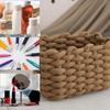 Cotton Rope Storage Basket Coiled Rope Basket Clothes Organizer Home Storage Box For Daily Laundry Fruit Shower