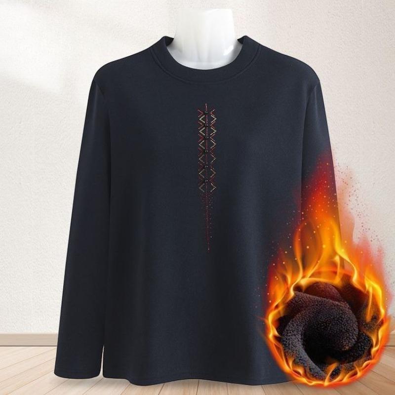 

Женская осенняя плюшевая бархатная футболка с круглым вырезом и длинными рукавами для ношения под низ, пуловер, теплая футболка, топ 6XL темно-синий