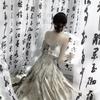 Chinese Style Tulle Sheer Curtains Chinese Character Transparent Window Curtain Calligraphy Draperies Decor Partition Curtains