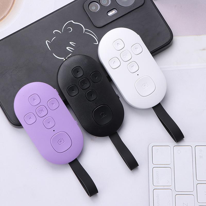 Bezdrátový Bluetooth Mobilní Selfie Líný Okamžitý Hudební Dálkový Ovladač Telefonu Bluetooth Ovladač Pro Natáčení Videa Otáčení Stránek