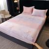 Queen Size Bedsheet 100% Cotton Fitted Sheet Brushed Bed Cover Soft Mattress Protector Sabanas Para Cama (Pillowcase Need Order)